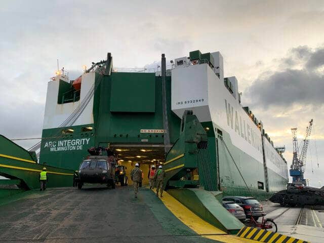 The ARC Integrity is a 747-foot-long, Roll-On Roll-Off Vehicle cargo vessel owned by ARC Shipping. (ARC Shipping photo)