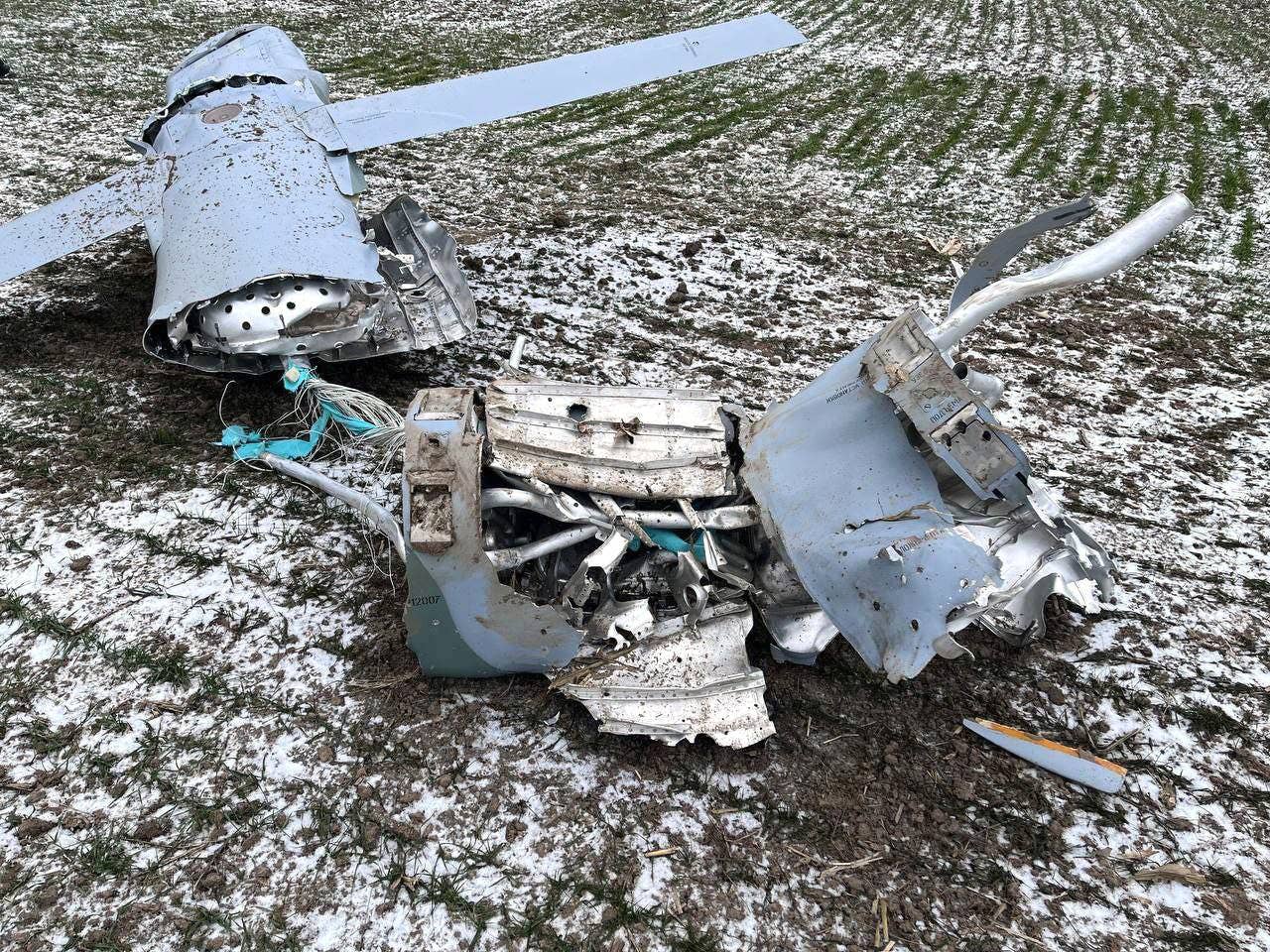 A look at what's left of the rear of the missile. <em>Ukrainian Air Force</em>
