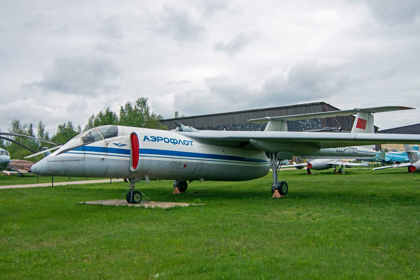 CCCP-17103, the first true flying M-17 at the museum in Monino. A few years ago a mock-up of the gun turret was installed on the top of the fuselage. In fact, this aircraft never flew in such a form. But it did always wear the quasi-civilian Aeroflot livery. <em>Piotr Butowski</em>