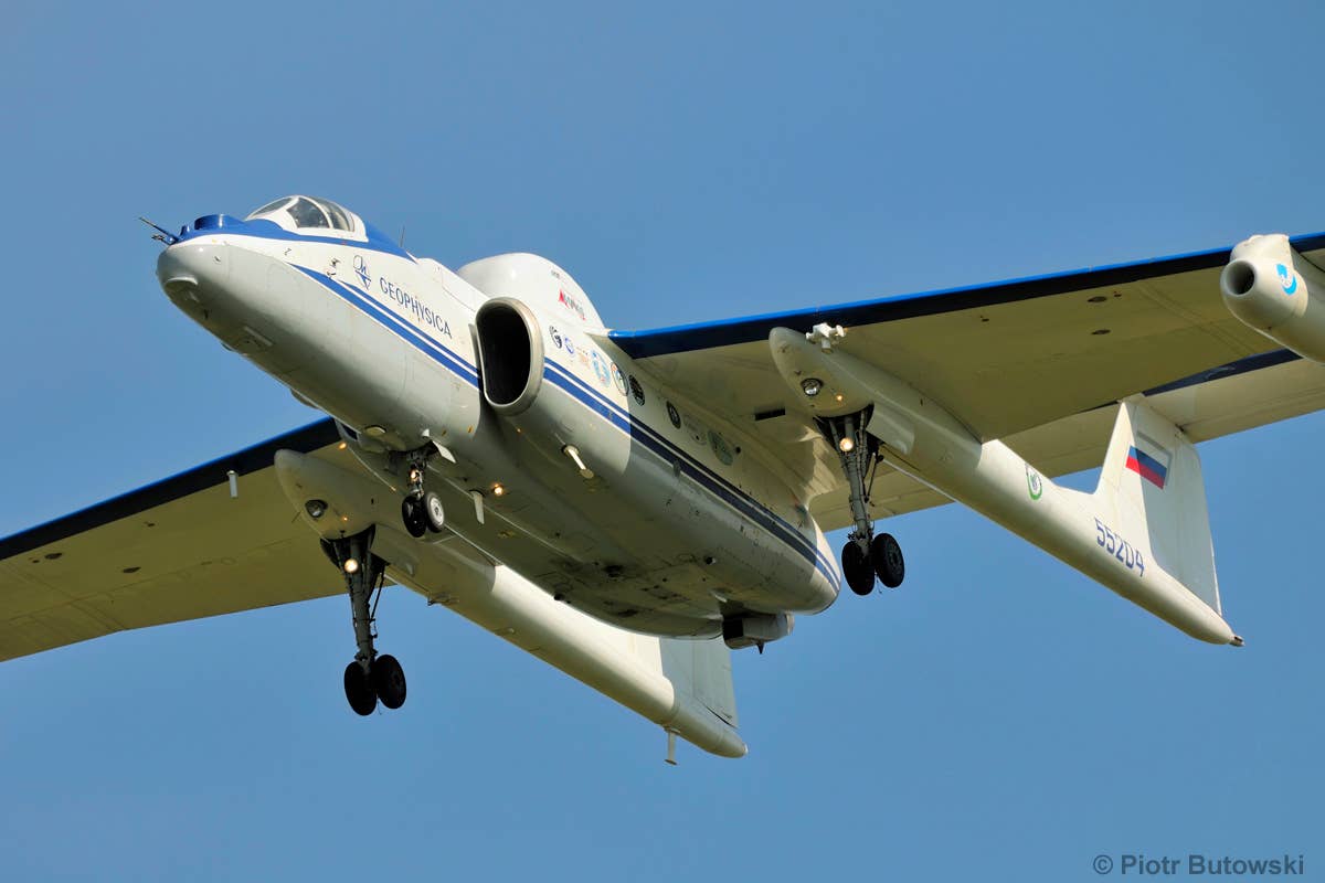 Aircraft ‘55204,’ the only airworthy Myasishchev M-55, is today used for civilian research.&nbsp;<em>Piotr Butowski</em>