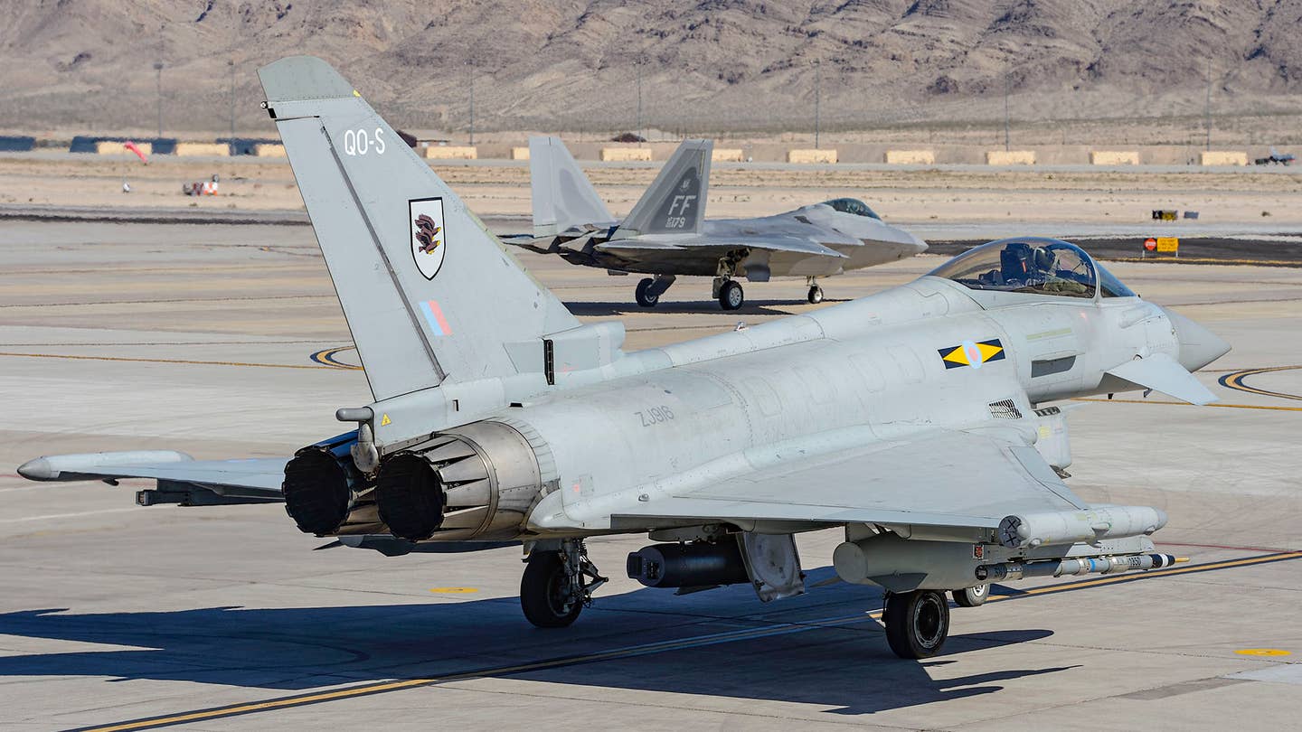 A Tranche 1 Typhoon at Nellis Air Force Base, Nevada. <em>Jamie Hunter</em>