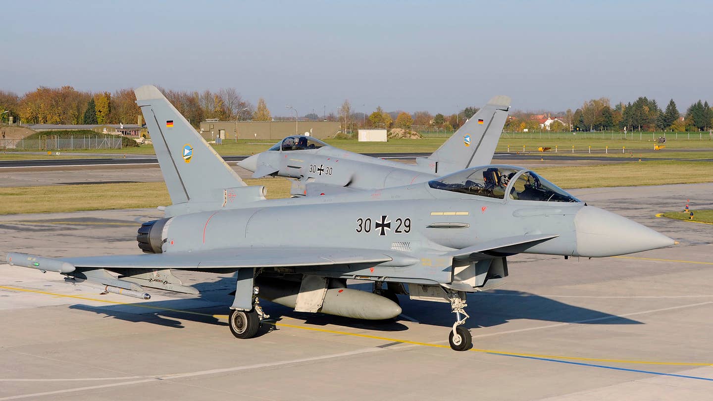 Germany is replacing its Tranche 1 Eurofighters with new Tranche 4 examples. <em>Eurofighter</em>
