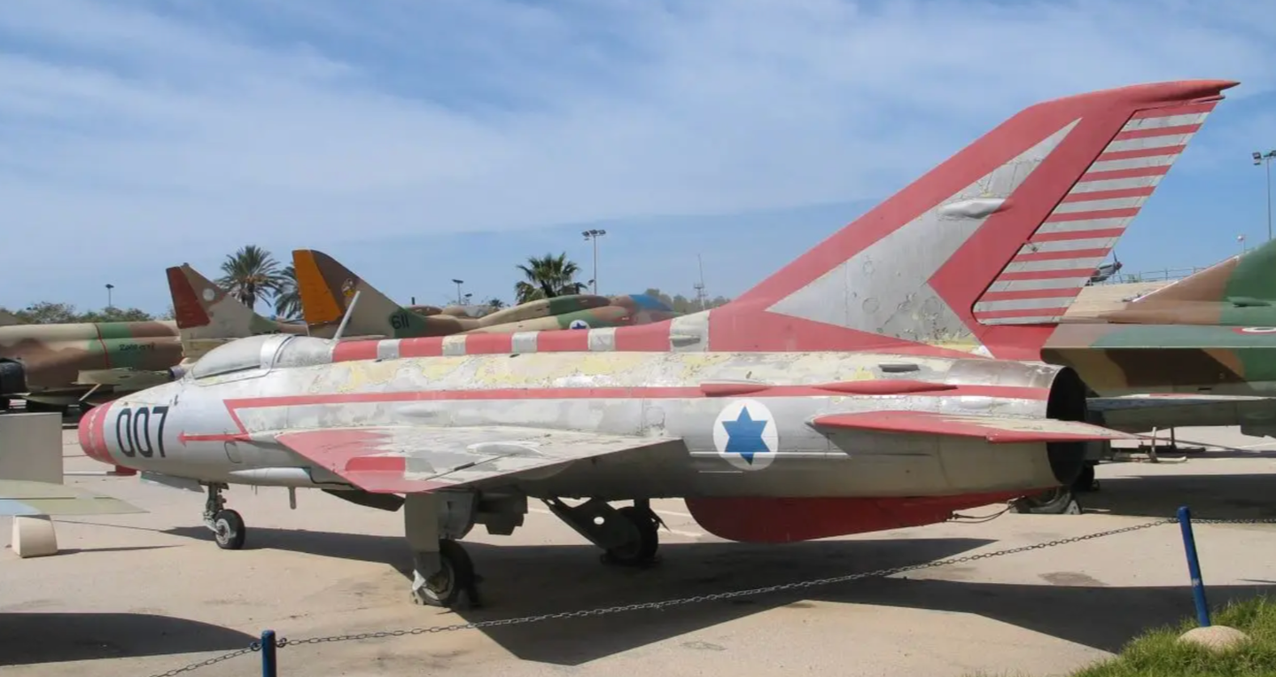 A MiG-21 painted up as the famous ‘007.’ This particular aircraft was acquired from Indonesian stocks.&nbsp;<em>BUKVOED/<em>Wikimedia Commons</em></em>
