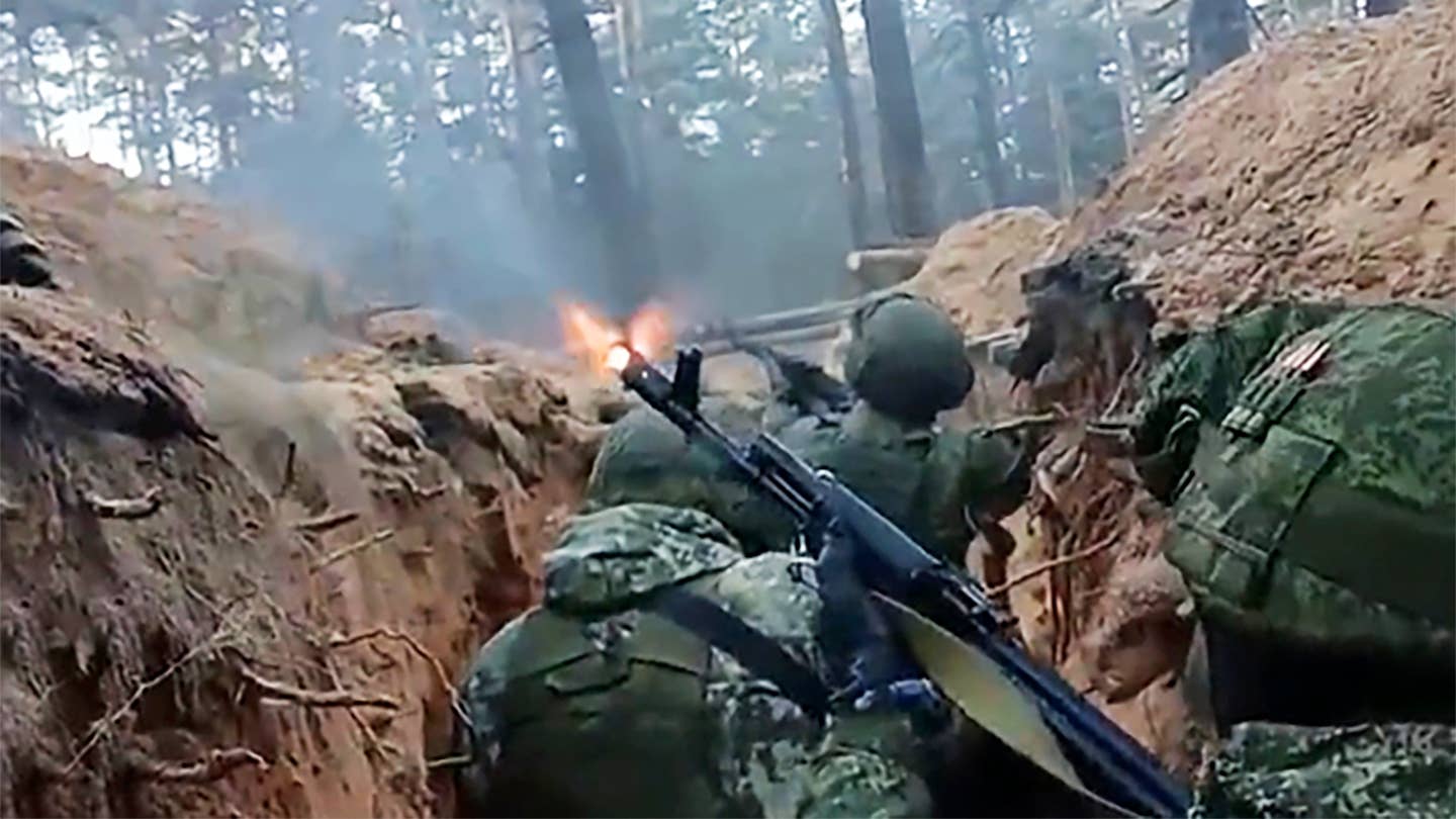 Trench warfare in the Donbas