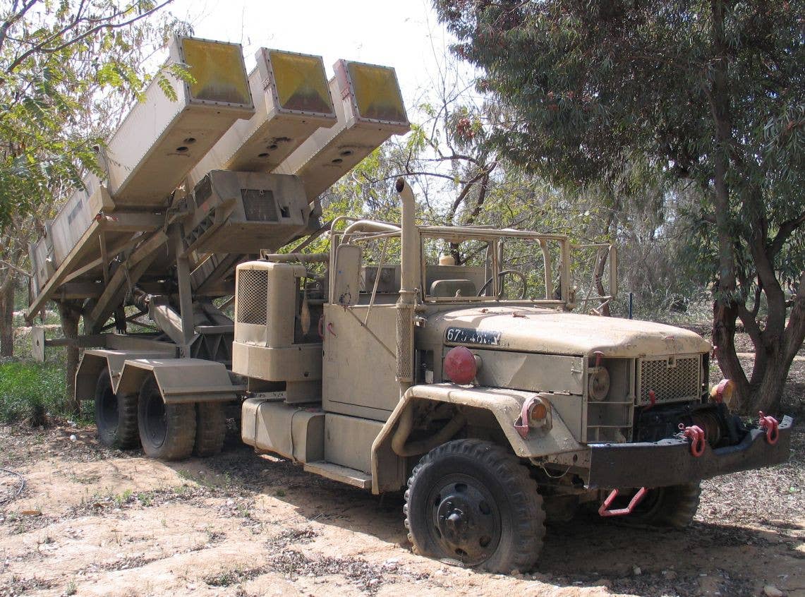 A retired Israeli Keres truck-mounted launcher for the AGM-78 Standard ARM, now on display in a museum. <em>Bukvoed/wikicommons</em><br>