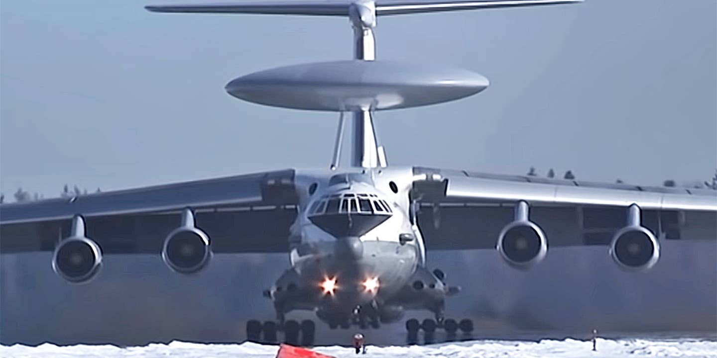 A-50 Belarus drone attack