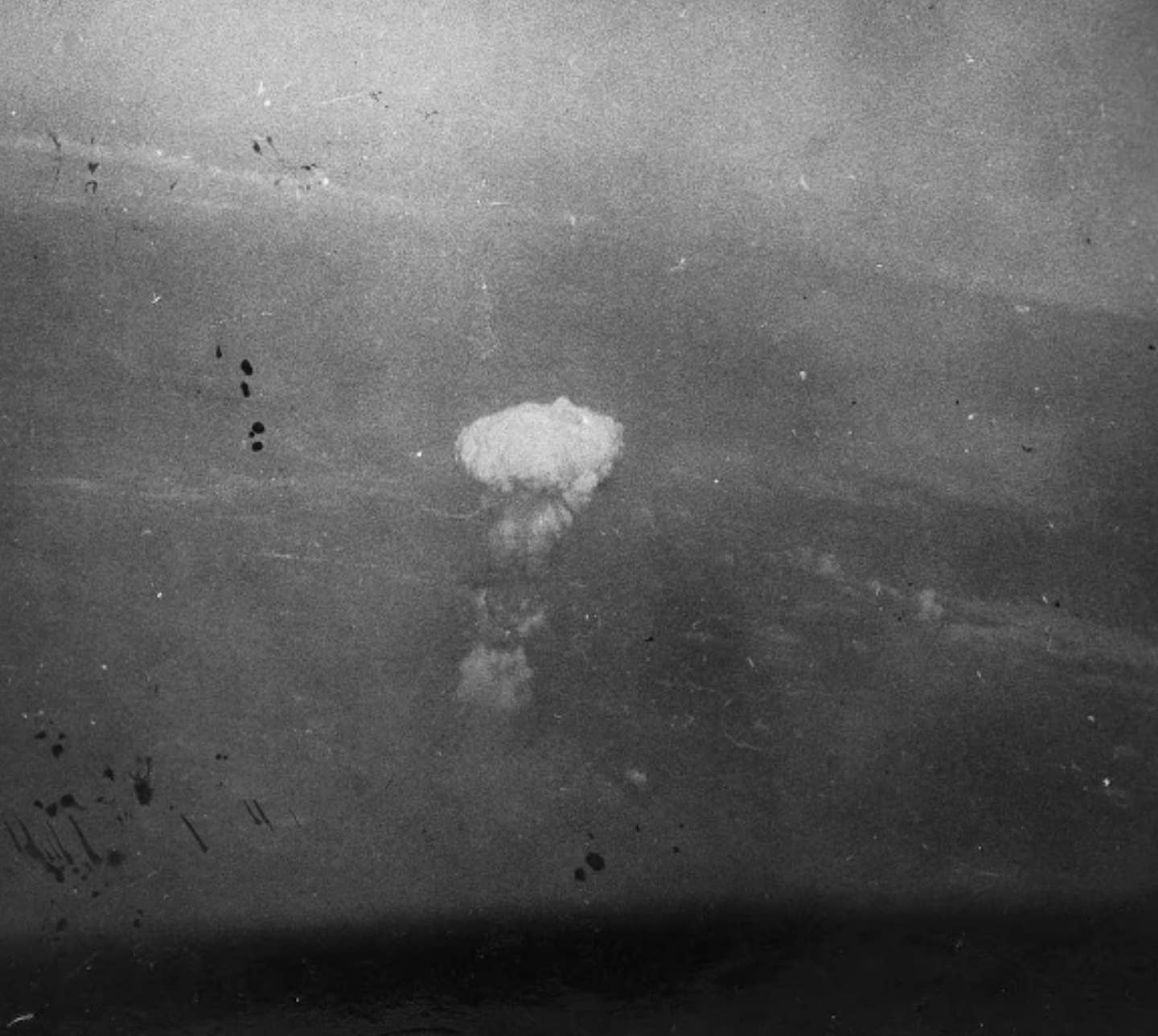 Gackenbach's picture of the Hiroshima mushroom cloud, released in 2014. <em>YouTube screen cap</em>
