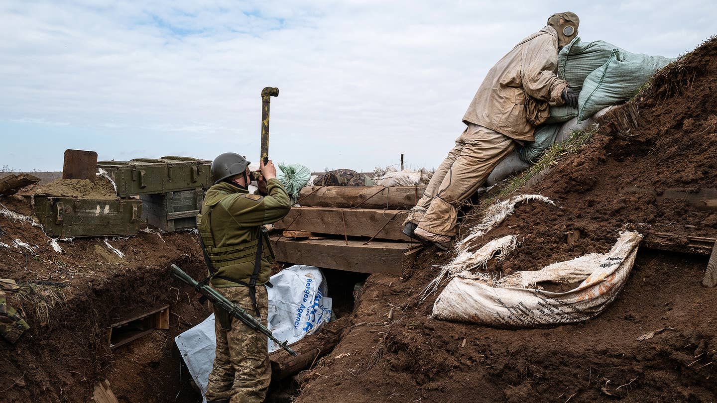 Sniper Dummy Ukraine trenches