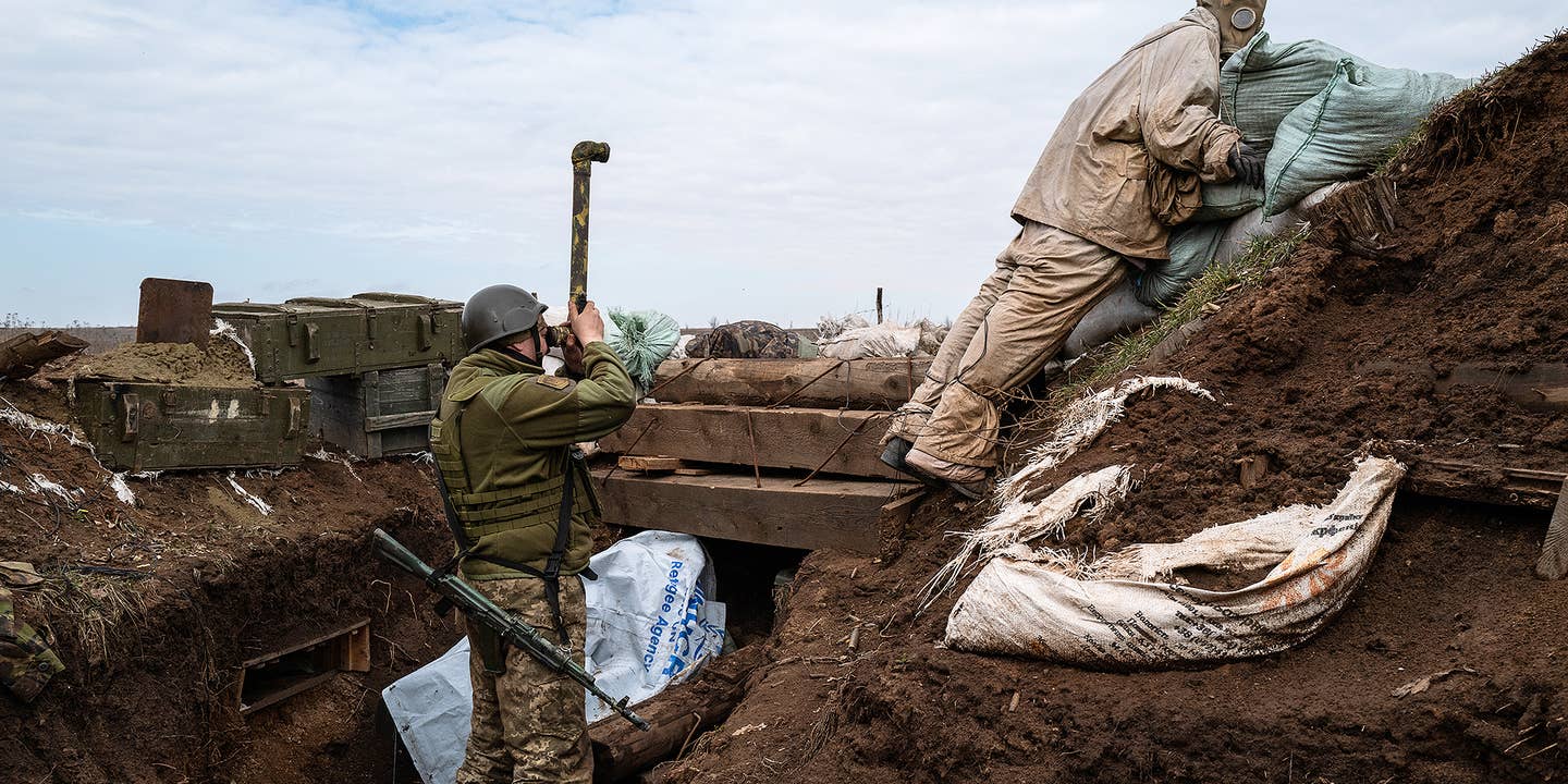 Sniper Dummy Ukraine trenches
