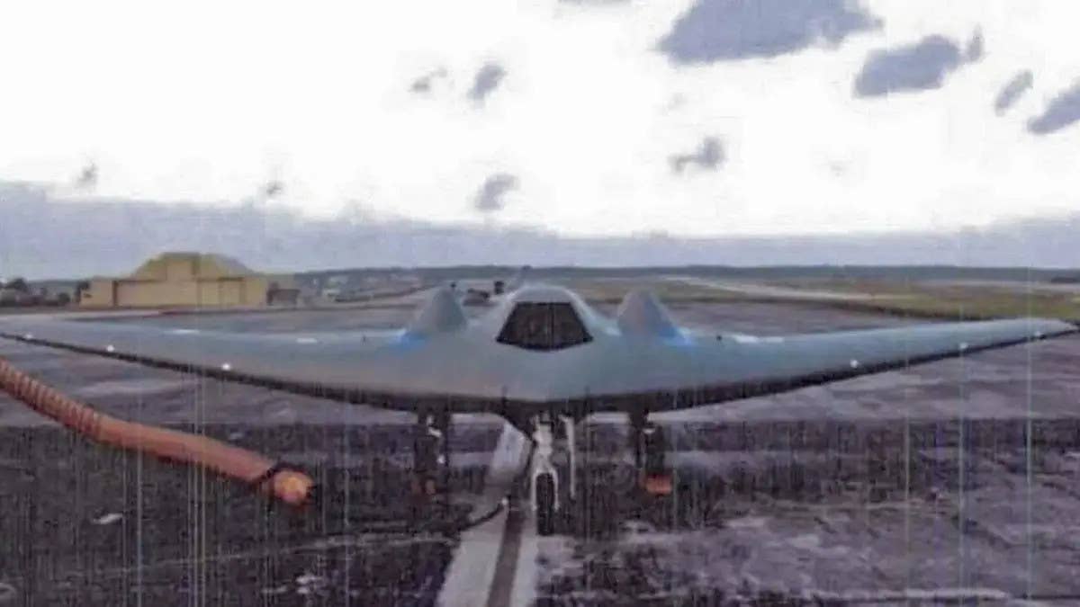 The only picture the US Air Force has officially released to date of an RQ-170 Sentinel stealth drone, seen here at Andersen Air Force Base on Guam. <em>USAF via FOIA</em>