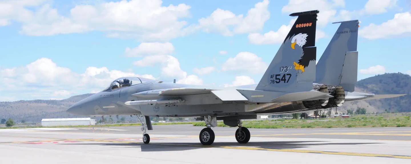 An F-15 Eagle assigned to the 173rd Fighter Wing. <em>USAF</em>