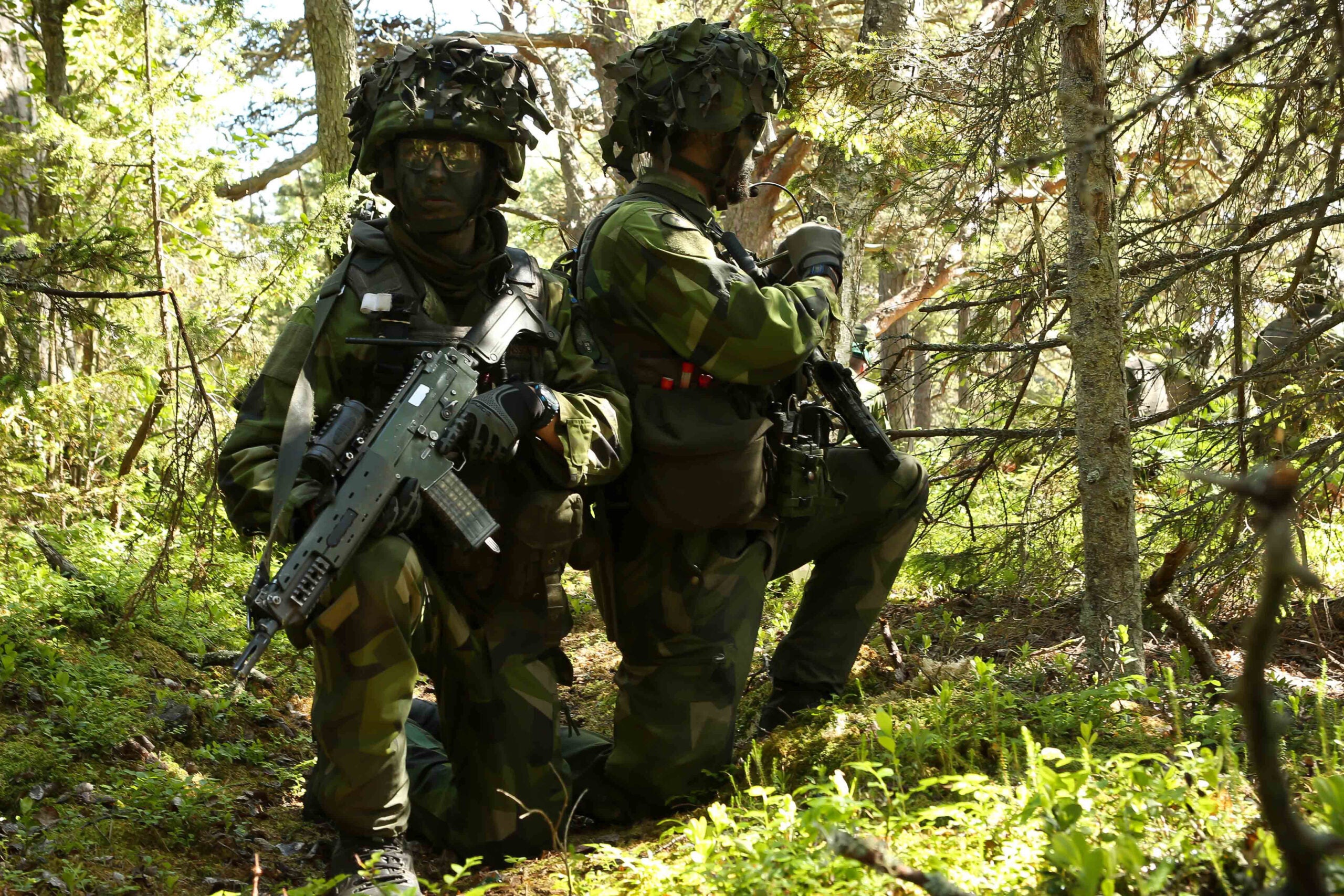 160608-N-PF515-003 UTO, Sweden (June 8, 2016) Swedish Marines from 2nd Amphibious Battalion are on a reconnaissance exercise during BALTOPS 2016 on the island of Uto, Sweden, June 8. BALTOPS is an annual recurring multinational exercise designed to improve interoperability, enhance flexibility, and demonstrate the resolve of allied and partner nations to defend the Baltic region.  (U.S. Navy photo by Mass Communication Specialist 1st Class America A. Henry/ Released)