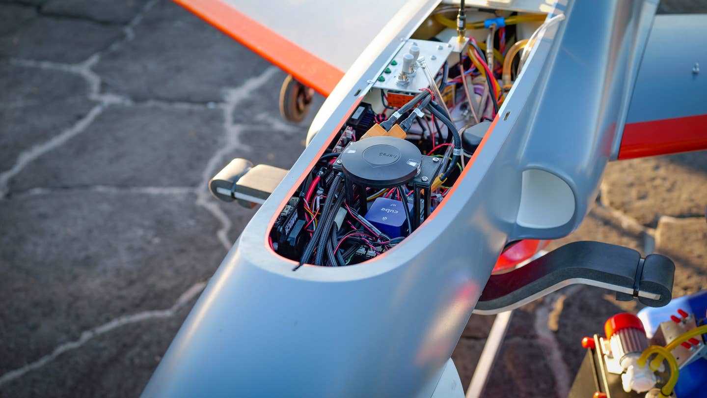 A close-up of the components equipping one of the NWL's UAVs. <em>Credit: AFRL</em>