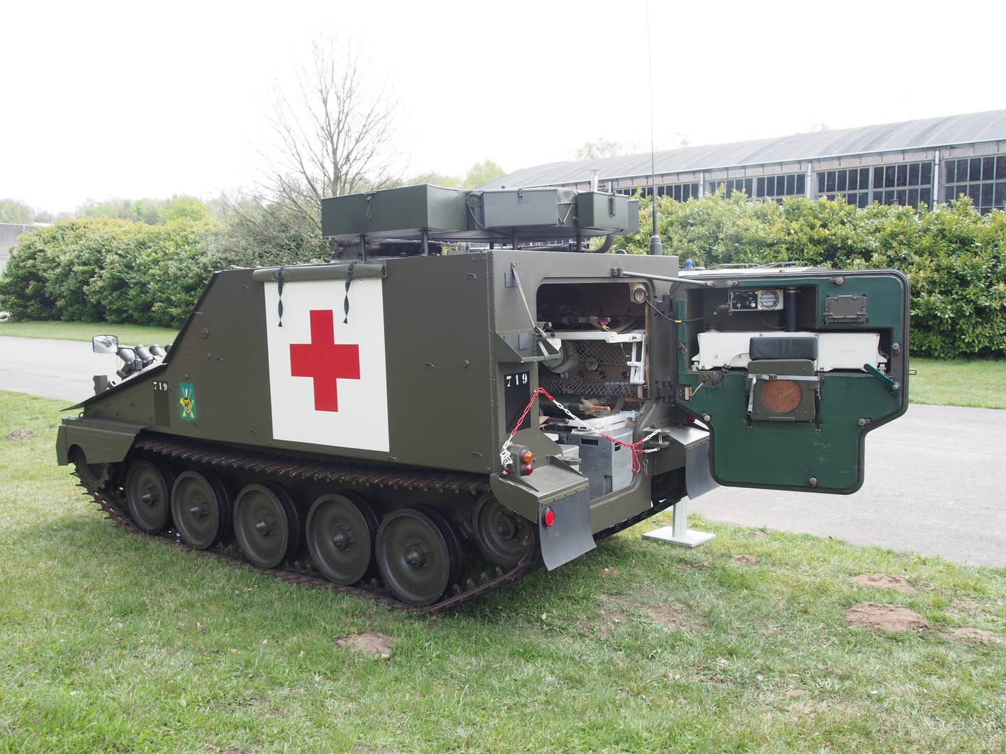 The FV104 Samaritan armored ambulance. <em>Credit: Alf van Beem/Wikimedia Commons</em>