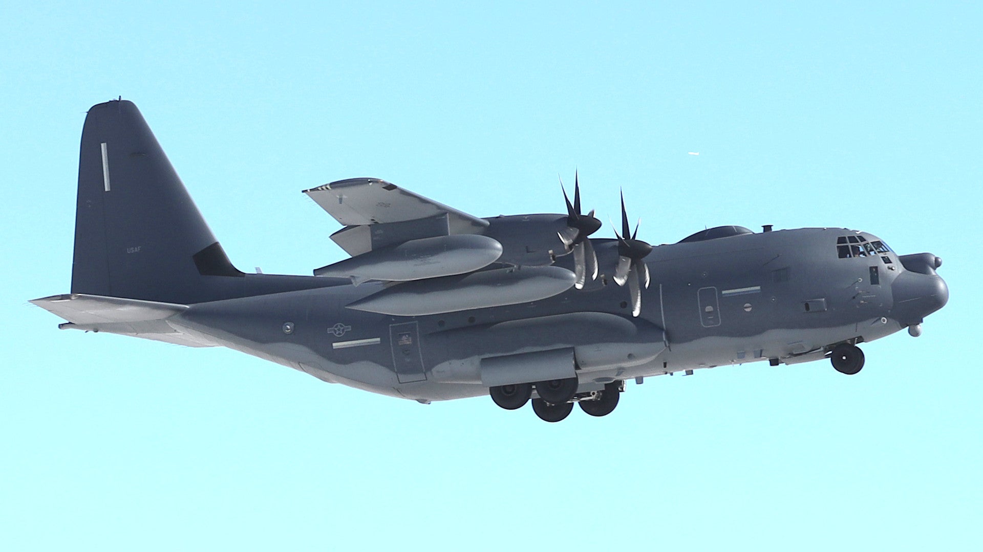 An MC-130J with the Silent Knight Radar fitted above its nose. Sierra Nevada Corporation Sierra Nevada Corporation