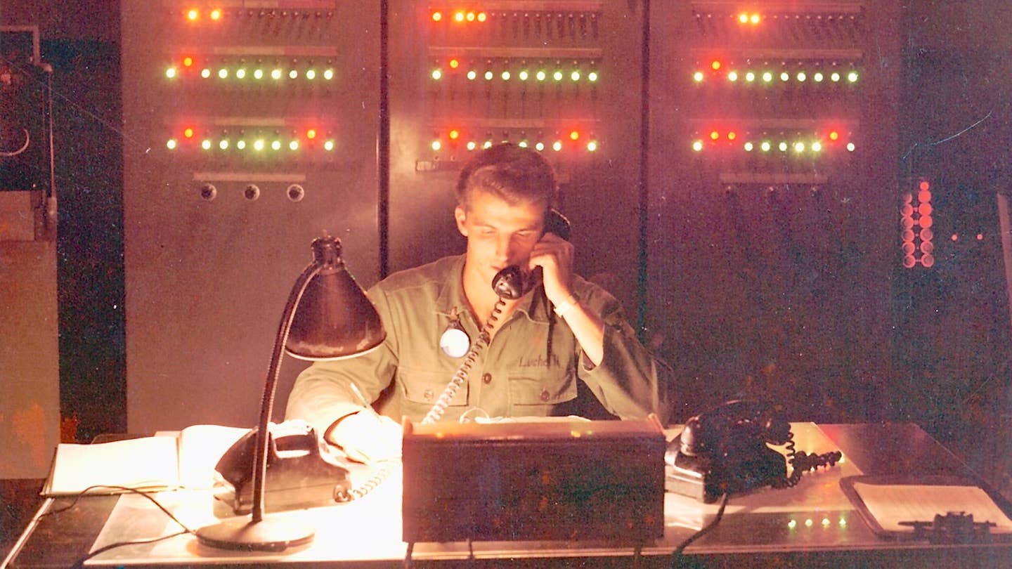 Historical image of NORAD control room