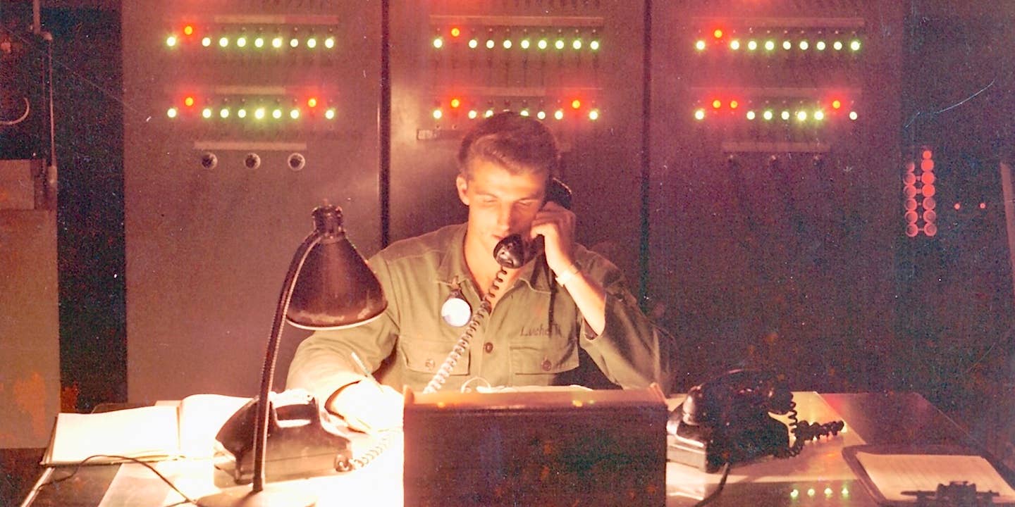 Historical image of NORAD control room