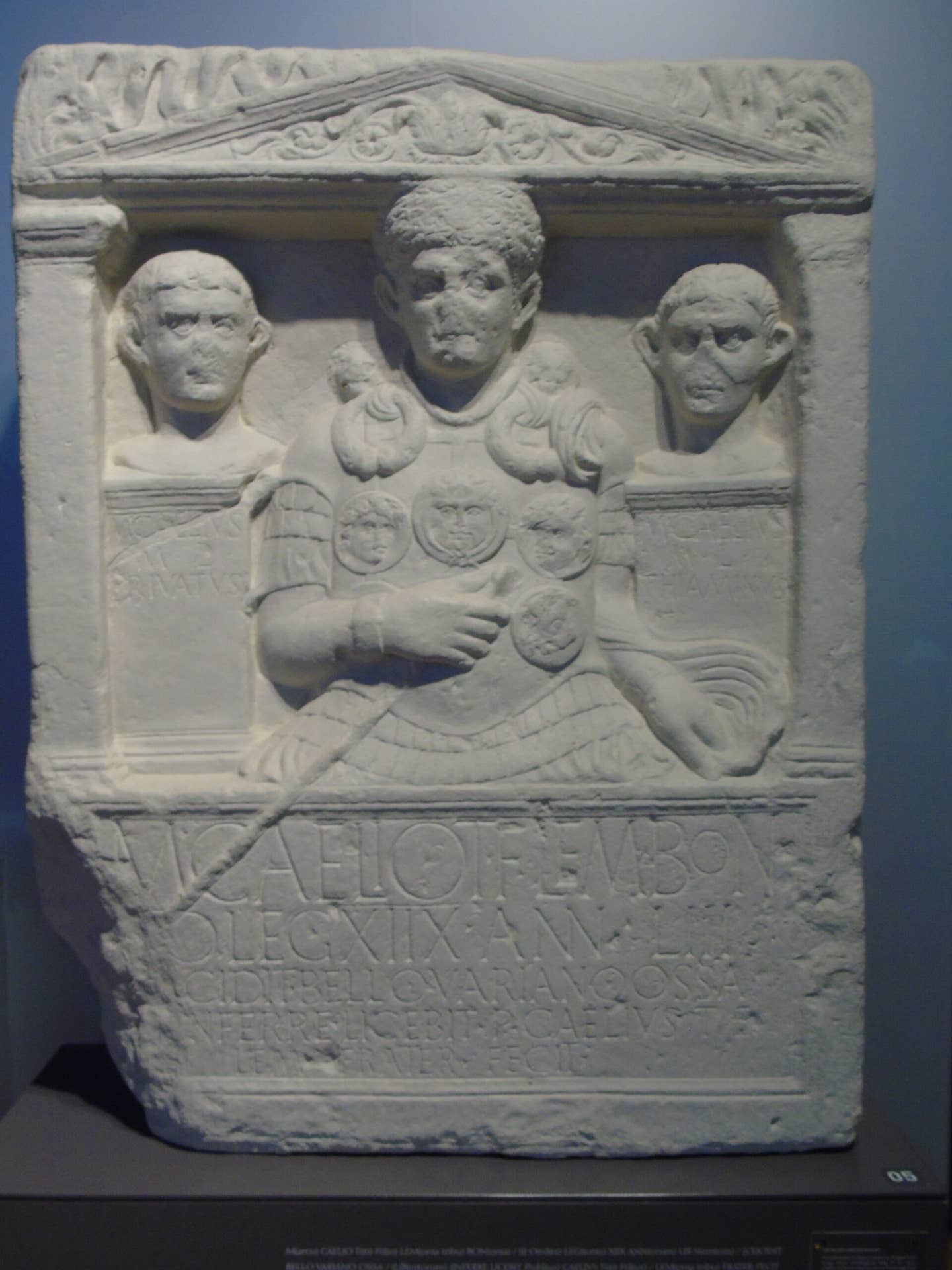 The tombstone of Marcus Caelius, a centurion in the 18<sup>th</sup>&nbsp;Legion who died in the Battle of the Teutoburg. <em>Author's image</em>