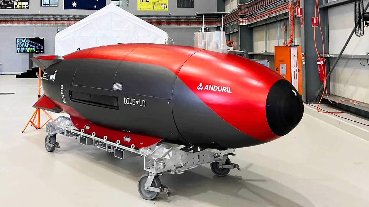 The Ghost Shark testbed that will be used to develop the RAN’s future extra-large drone submarine. <em>Anduril Australia</em>