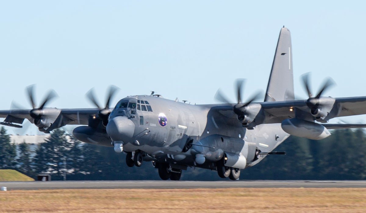 A U.S. Air Force AC-130J Ghostrider assigned to the 17th Special Operations Squadron, Cannon Air Force Base, N.M. takes off at Yokota Air Base, Japan, Nov. 16, 2022, during exercise Keen Sword 23. The U.S.-Japan alliance is built on shared interests, values and a commitment to freedom and human rights; the alliance is strong and focused on enhancing a security architecture of regional partnerships. KS23 is a joint/bilateral Field Training Exercise involving U.S. military and Japan Self-Defense Forces personnel in the vicinity of Japan.  (U.S. Air Force photo by Yasuo Osakabe)