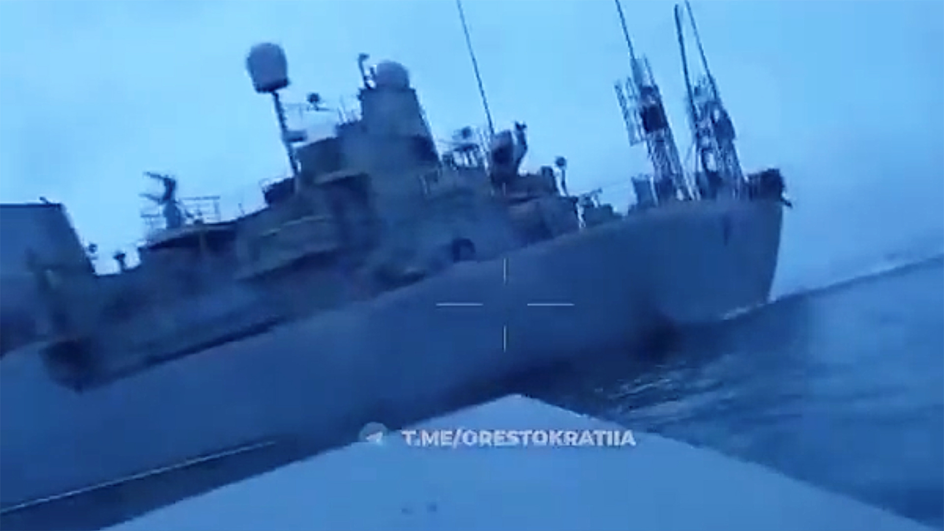 Drone boat attack Russia