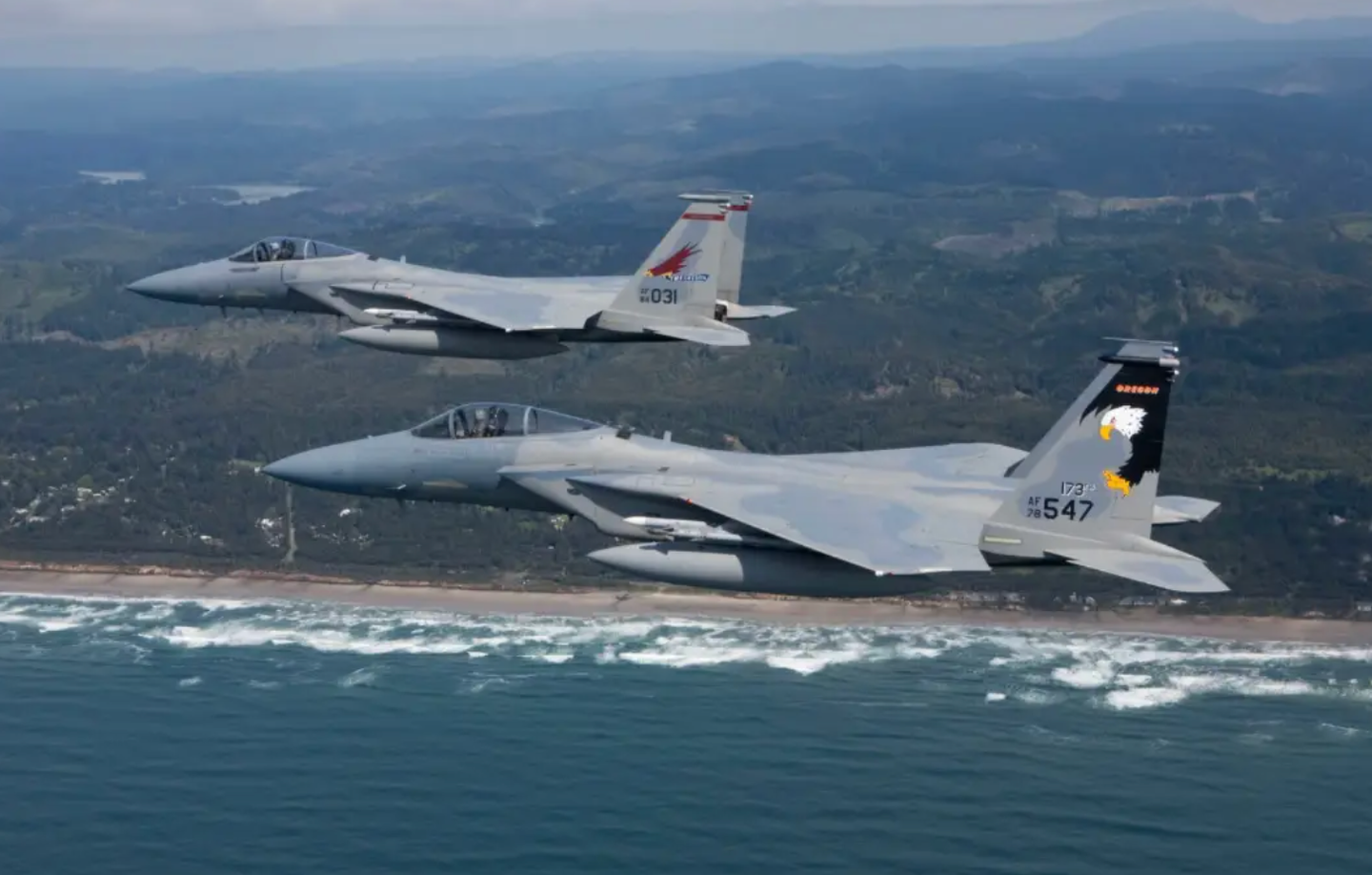 Oregon Eagles: 142nd and 173rd F-15Cs.&nbsp;<em>Oregon Military Department</em>