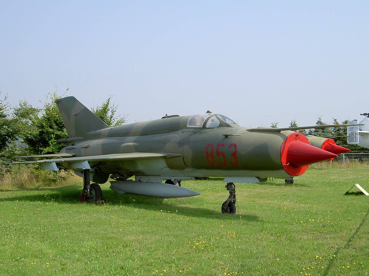 A MiG-21bis now on display in Germany. <em>AlfvanBeem via Wikimedia</em>