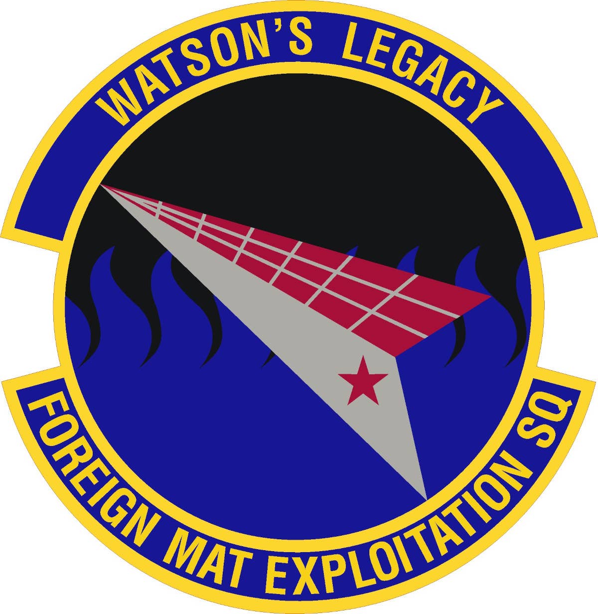 The official insignia of NASIC's Foreign Materiel Exploitation Squadron. <em>USAF</em>