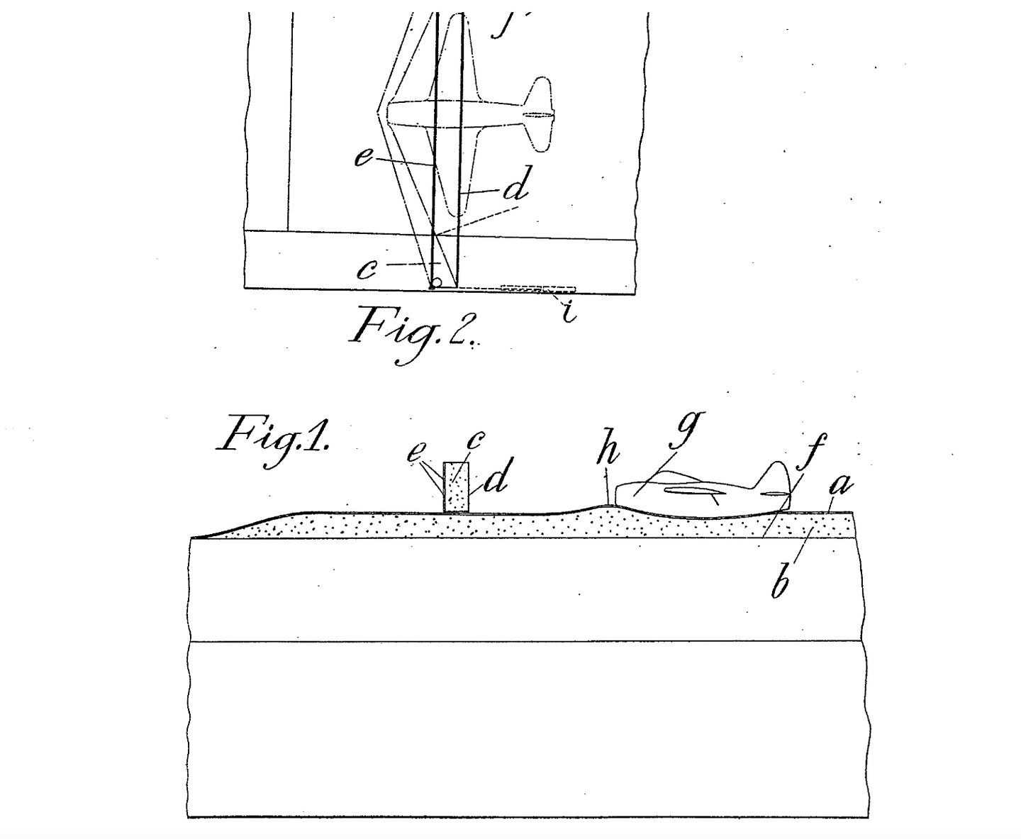 A portion of a patent, taken out by Westland Aircraft, in 1946, showing a proposal for a flexible carrier deck. <em>Westland Aircraft</em>