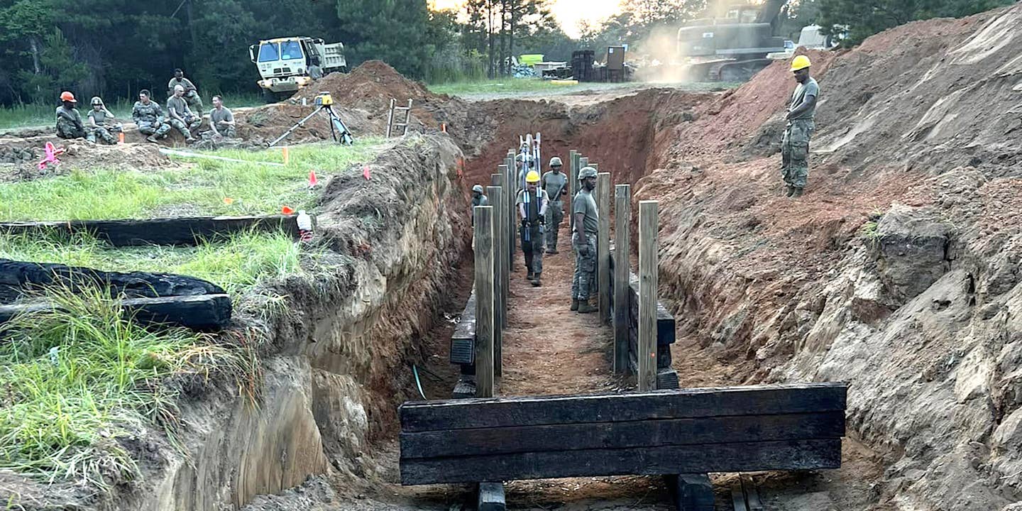 The recent construction of a trench at the Army's Fort Moore comes amid the extensive use of trenches in actual combat in Ukraine.