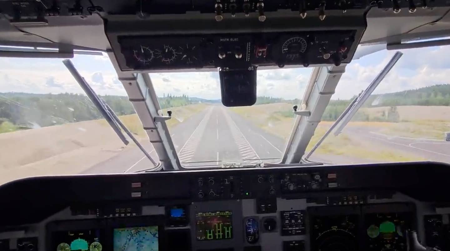 C295M landing view. <em>Finnish Air Force via Twitter</em>