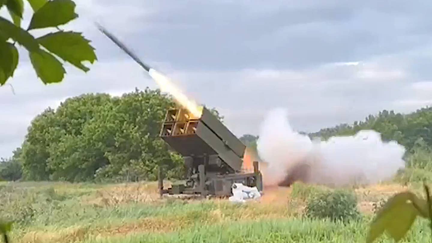 A new Ukrainian Air Force video has prompted speculation about whether the country may be using a previously undisclosed type of missile with its National Advanced Surface-to-Air Missile Systems.