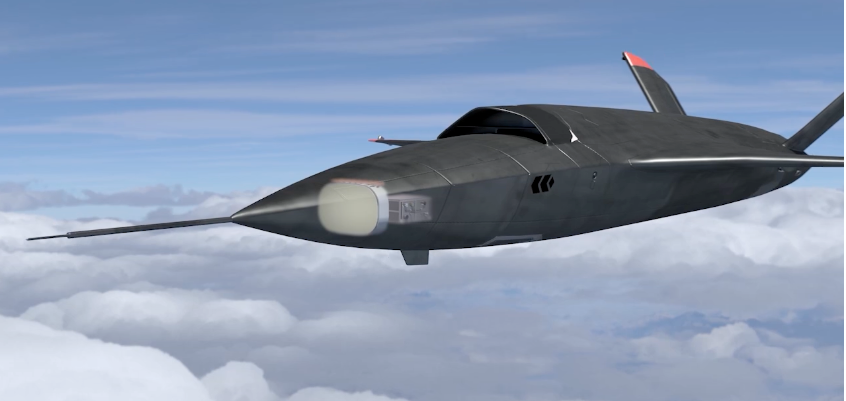 New gallium nitride AESA radar sets like RTX's (Raytheon) Phantom Strike were designed to be cheap, light, easily integrated, while giving superior performance to larger systems currently in use. This concept rendering shows one installed aboard a stealthy Kratos XQ-58 Valkyrie drone.