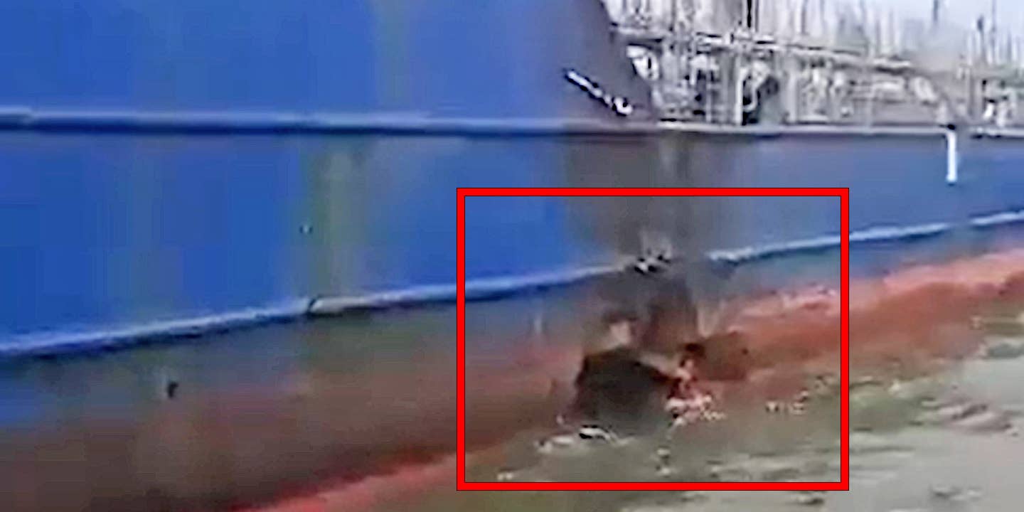 We now have our first look at the hole a Ukrainian drone boat attack left in the side of a Russian tankers ship.