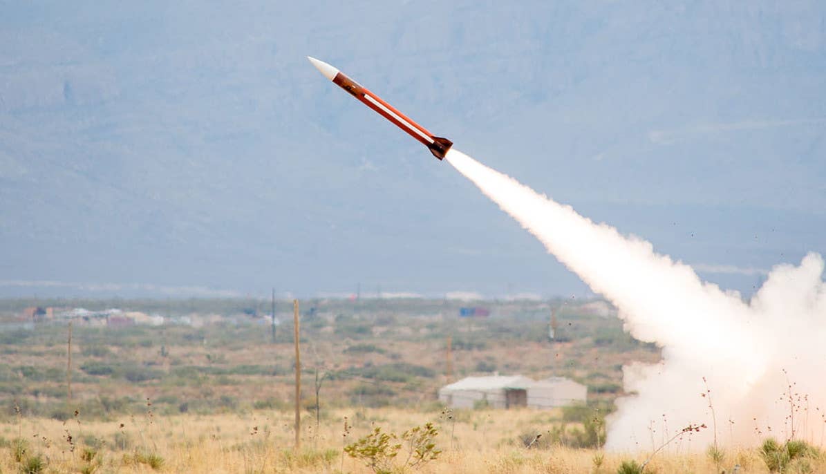 The launch of a GEM-T missile. <em>Raytheon</em>