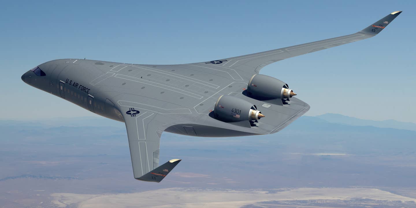 The US Air Force has selected JetZero to design and build a demonstrator aircraft with a blended wing body, or BWB, configuration that could serve as the basis for future aerial refueling tankers and cargo planes.