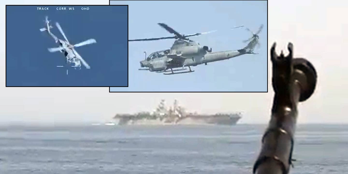 Iranian forces threatened to open fire on US military helicopters covering American warships during a recent transit through the Strait of Hormuz.