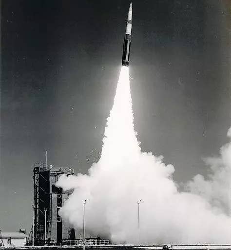 Minuteman II ICBM launch. <em>U.S. Air Force</em>