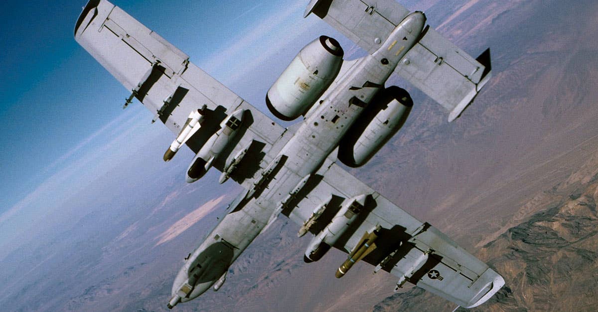 A-10 Warthog with false canopy. Credit: USAF