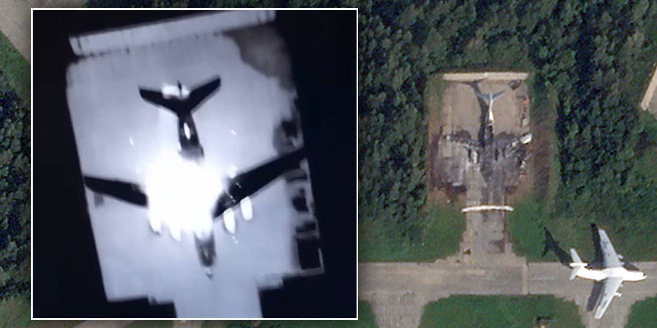 Drone strike IL-76 drestroyed