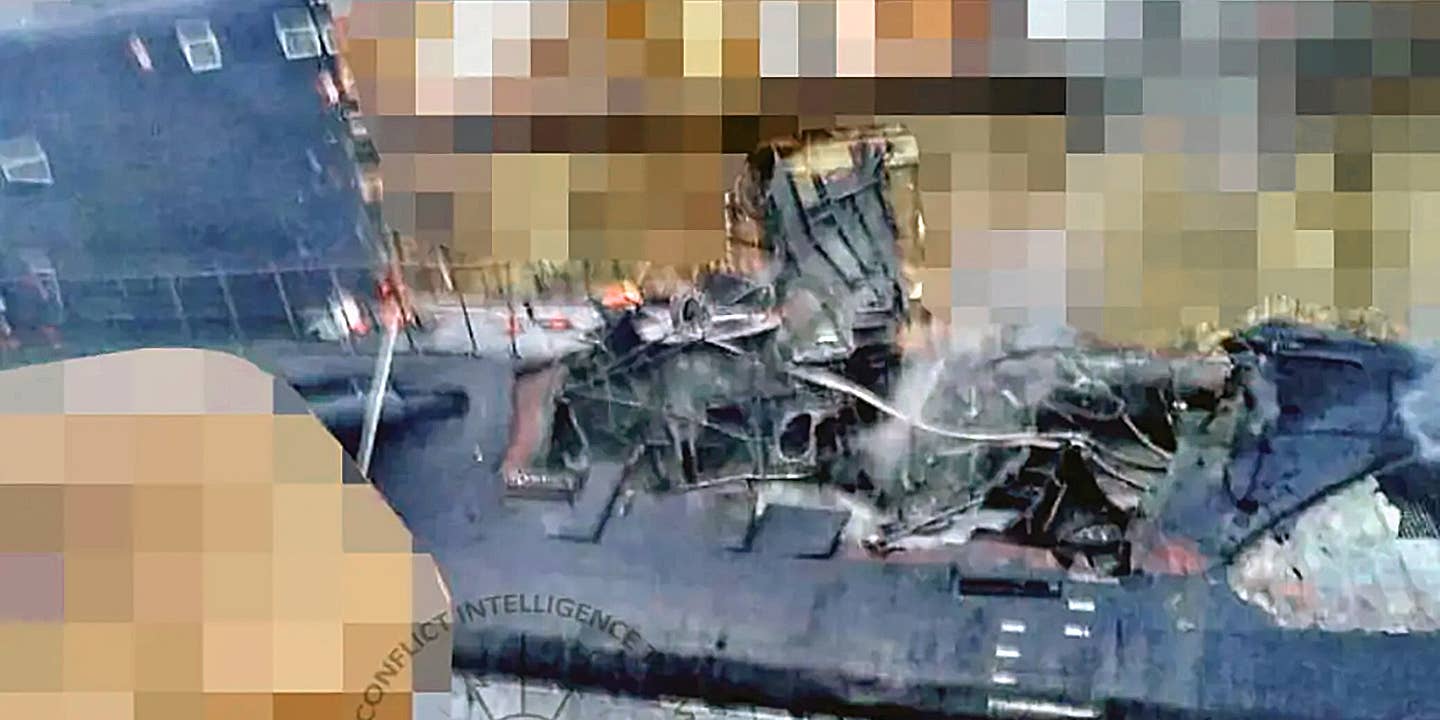 Russian Submarine struck crimea damage
