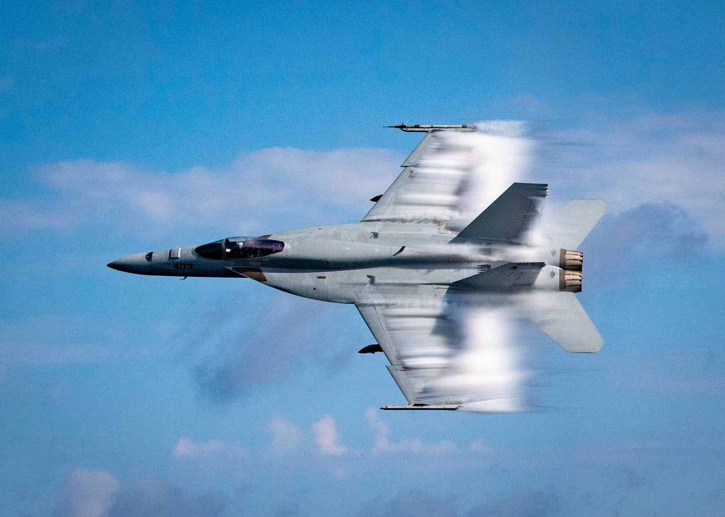 An F/A-18E executing a high-speed flyby. (U.S. Navy photo by Mass Communication Specialist 2nd Class Cameron Stoner)