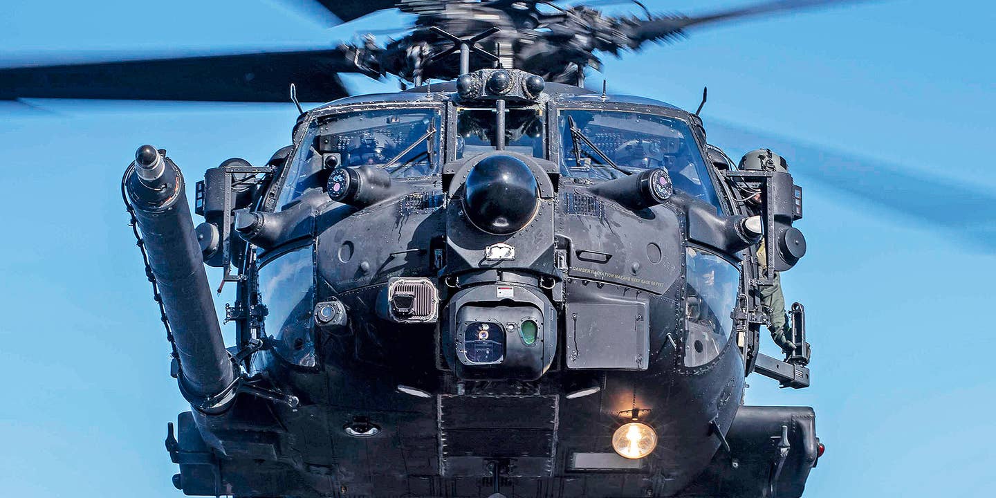 Newly released pictures give a great look at just how loaded down with sensors and other specialized system the MH-60M Black Hawks assigned to the US Army's elite 160th Special Operations Aviation Regiment really are.