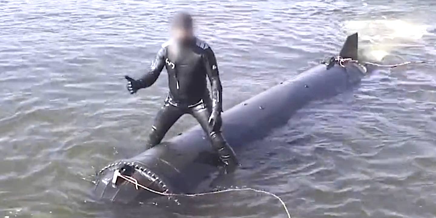 An organization called AMMO Ukraine has given a new look at an uncrewed underwater vehicle called Marichka that it says could be used to launch kamikaze attacks on Russian targets.