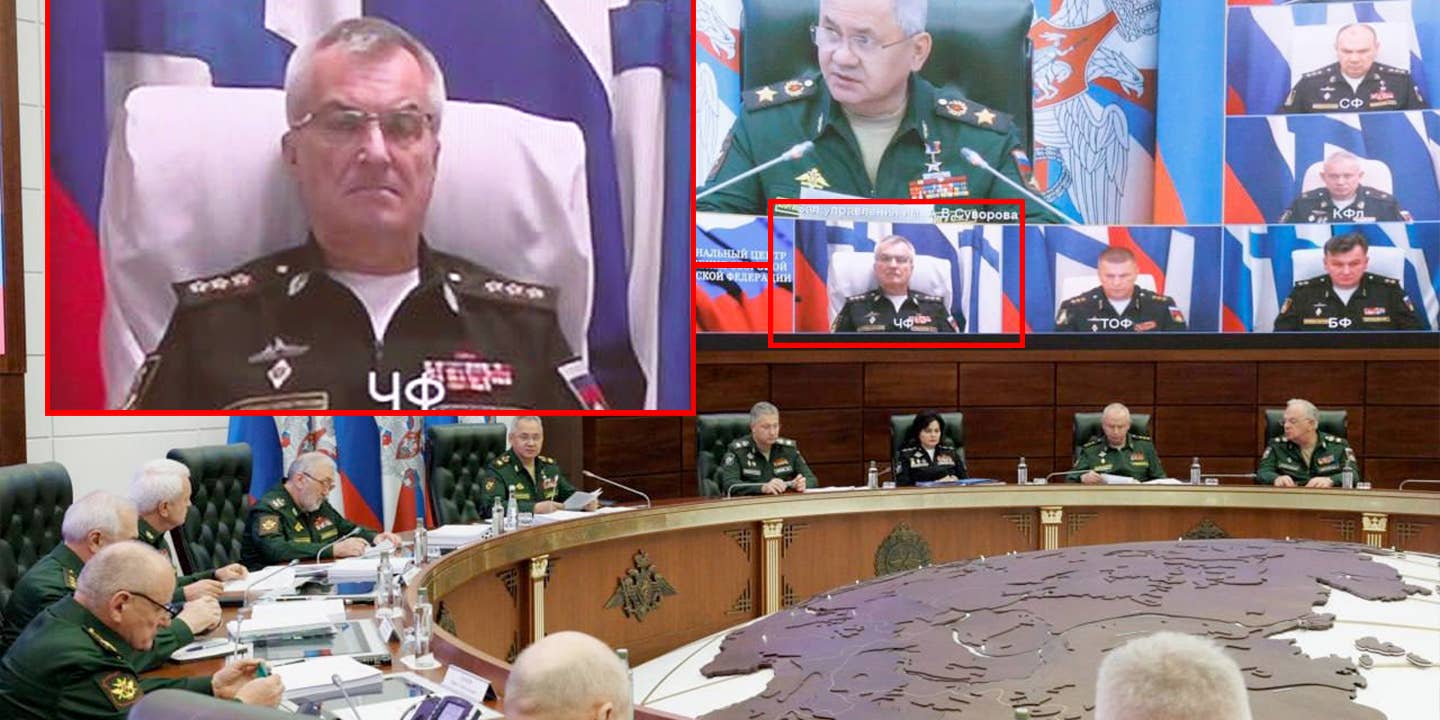 A day after being declared dead by Ukraine's special operations command, Russian Administration. Viktor Sokolov, commander of the Black Sea Fleet, appeared via video at a conference in Moscow.