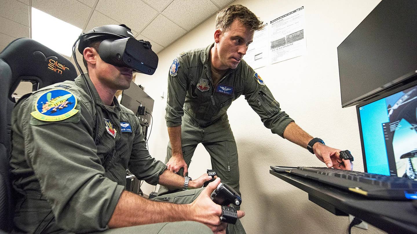 A-10 pilots train on DCS and off-the-shelf PCs and VR gear. (USAF photo)