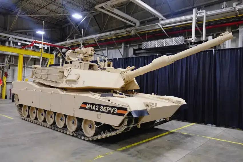 A picture of the M1A2 SEPv3 prototype. <em>General Dynamics Land Systems</em>