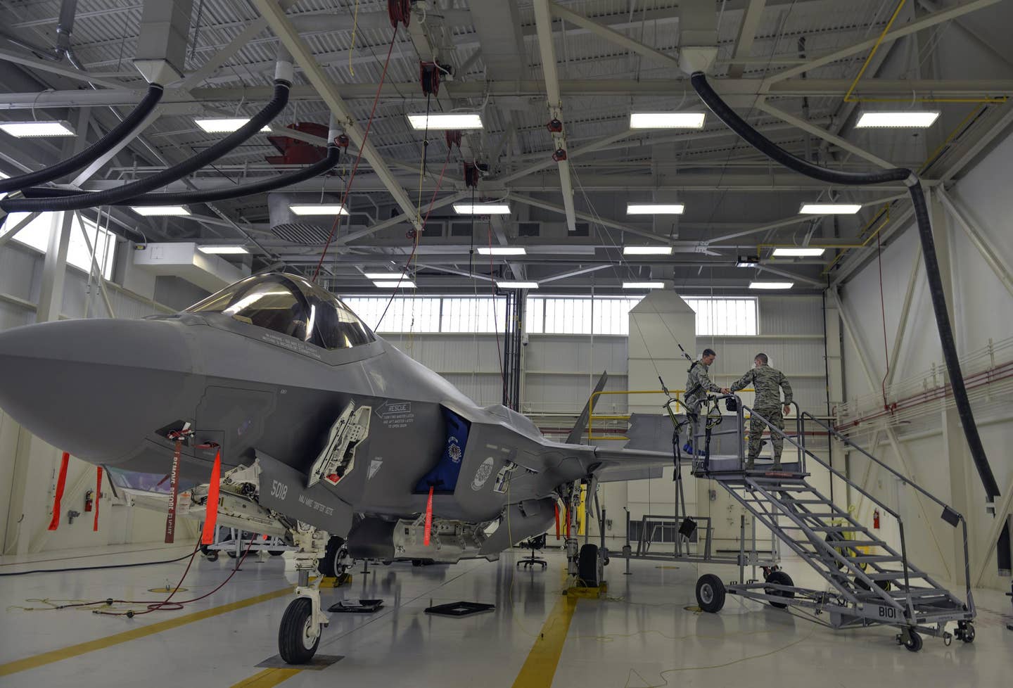The F-35 is a very complex, maintenance-intensive machine that is struggling to become less so as the program matures. (U.S. Air Force photo/Senior Airman Andrea Posey)
