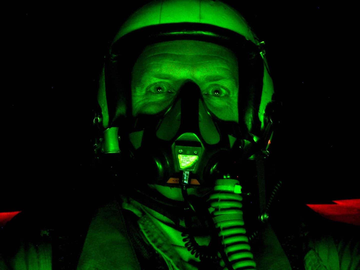 Scott night flying in the Hornet. (Scott "Intake" Kartvedt)