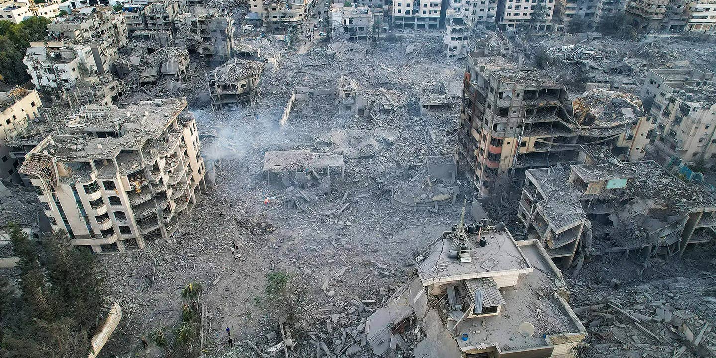 Rimal, a fashionable neighborhood in Gaza City, was flattened by Israeli bombardment.